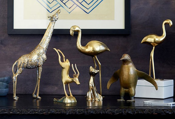 brass animal collection