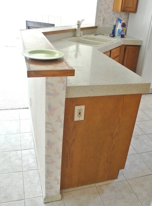 counter height wall