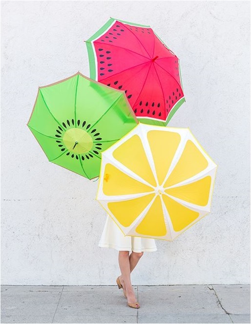 fruit slice umbrellas