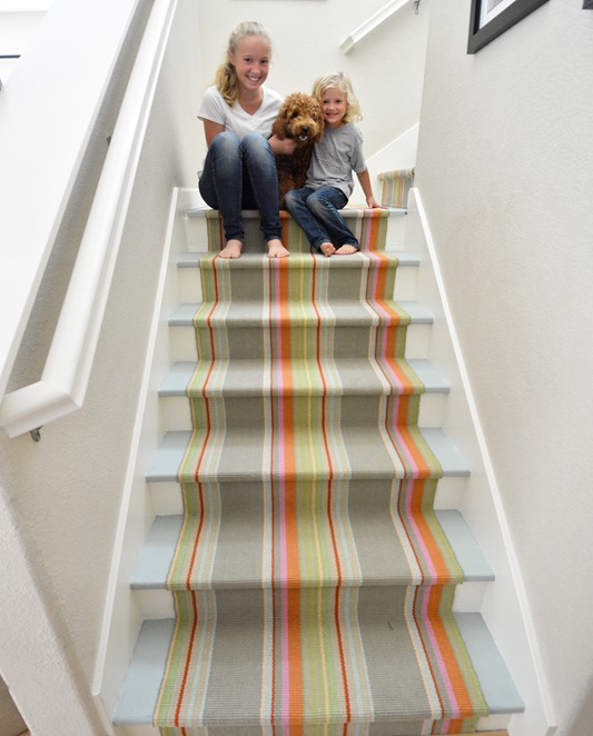 happy staircase striped runner