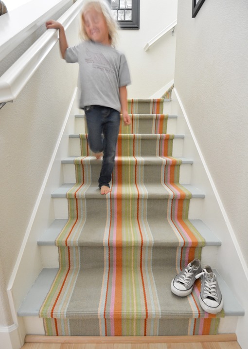 striped stair runner
