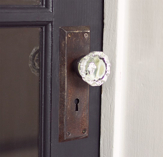 diy glass knob door hardware