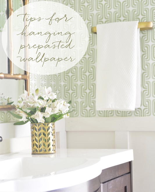 Hanging Prepasted Wallpaper: Tips + Resources | Centsational Style