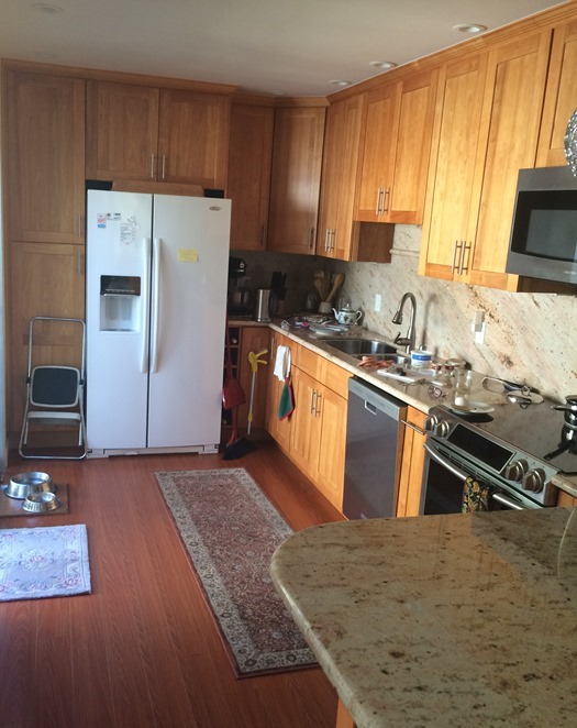 wood cabinets same kitchen