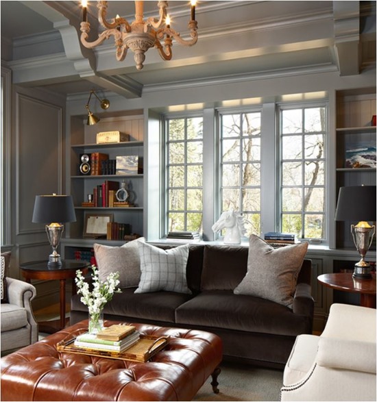brown velvet sofa