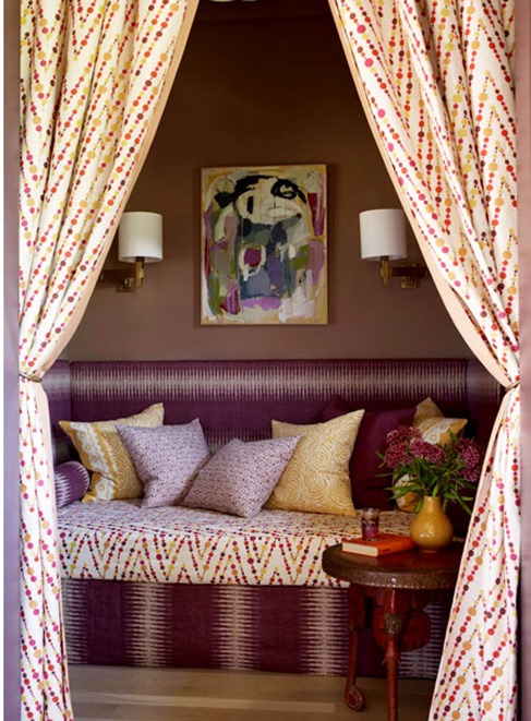 purple yellow fabrics cabana