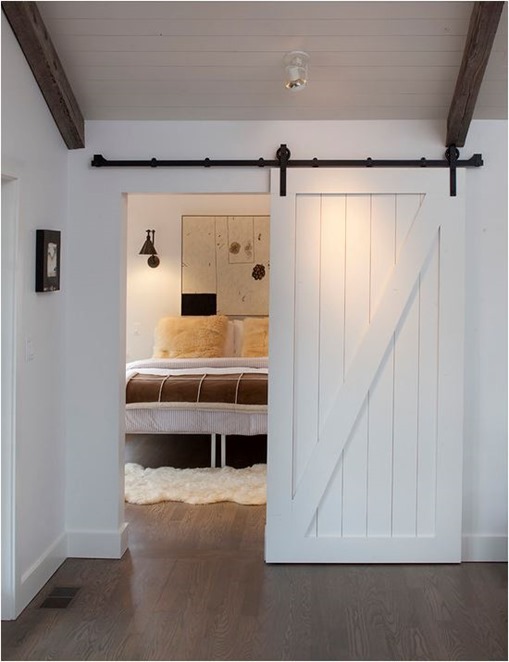 barn door to bedroom