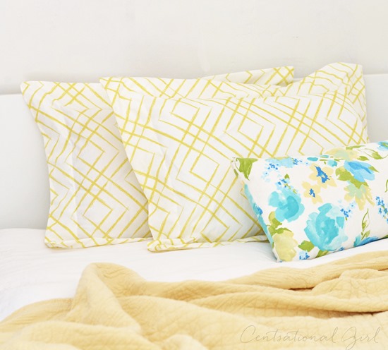 simple sew flanged pillow shams