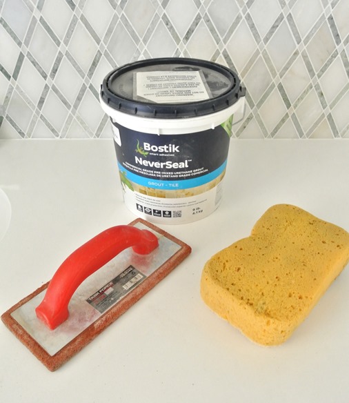 grout and sponge