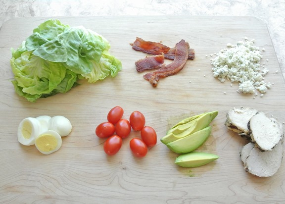 chopped cobb salad ingredients