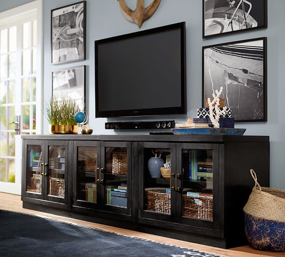 long black tv console