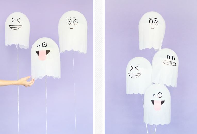 silly halloween ghosts