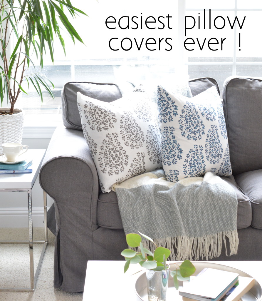 easiest pillow covers ever