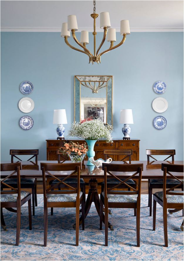 dining room plate wall