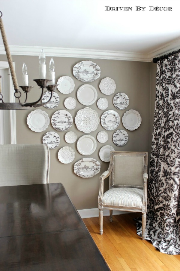 plate wall driven by decor