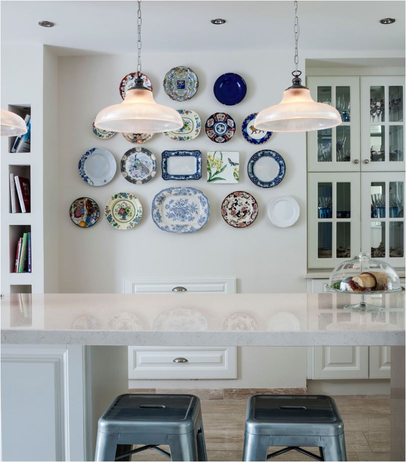 traditional dish plate wall