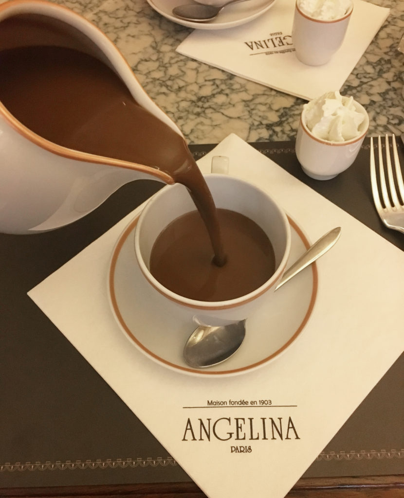 angelina pot of hot chocolate