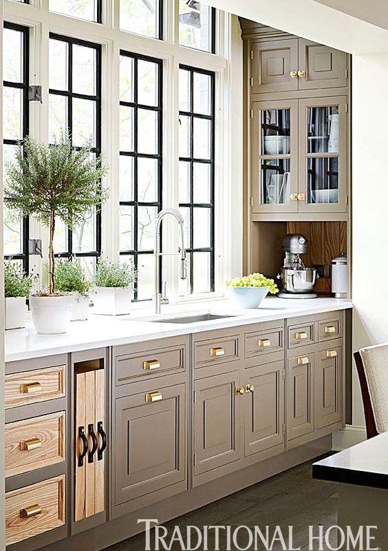 Taupe and Beige Kitchen Cabinets You'll fall in Love With - Hana's
