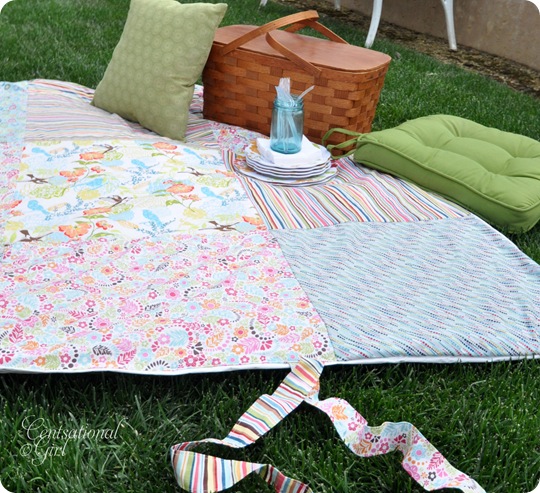 DIY: Patchwork Picnic Blanket | Centsational Girl
