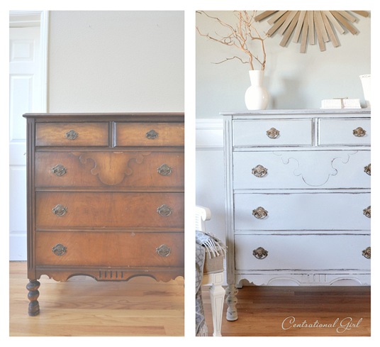 Barely Gray Dresser Centsational Style, How To Paint A White Dresser Gray