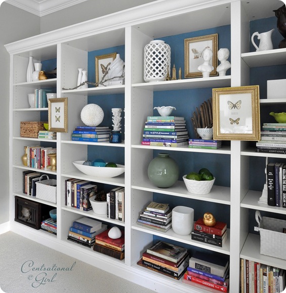 Bookshelves Complete Centsational Style, How To Style A Bookcase With Bookshelf On The Walls