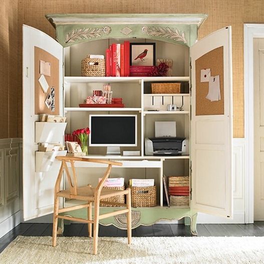 Small Space Solutions Home Offices, Small Computer Armoire Desk