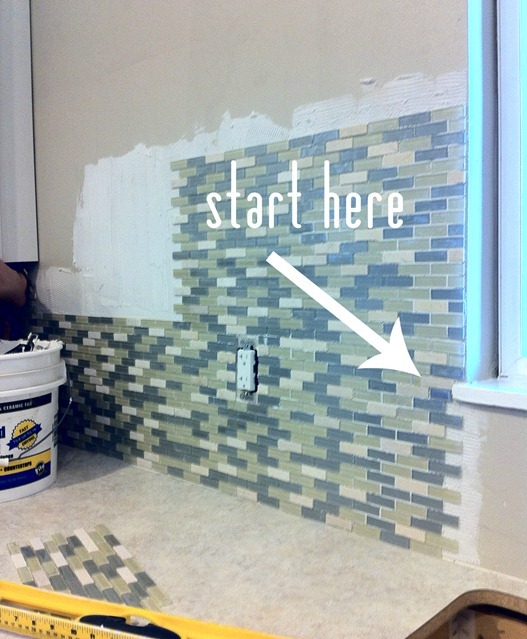 Tiling Around A Window Centsational Style, How To Install Mosaic Tile Outside Corner
