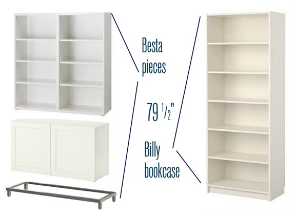 Besta Billy Brass Bookcases, How Do You Attach Billy Bookcases To Each Other