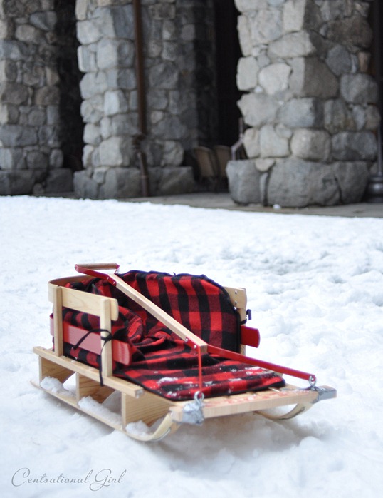 red check sled