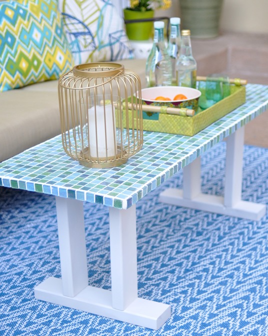Diy Tile Outdoor Table Centsational Style, Mosaic Tile Coffee Table Diy
