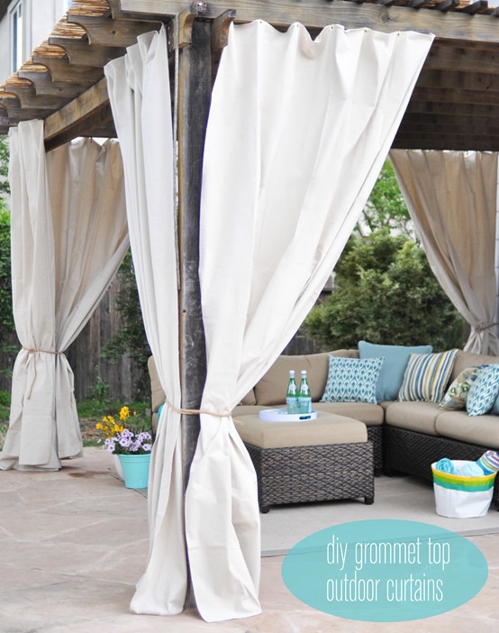 One Day Outdoor Room Makeover, Ikea Outdoor Curtains