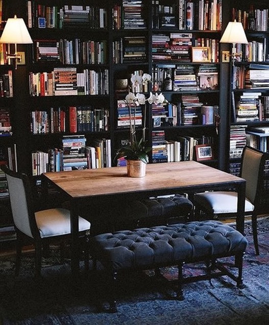 Design Crush Dine In Libraries, Small Dining Room Library Ideas