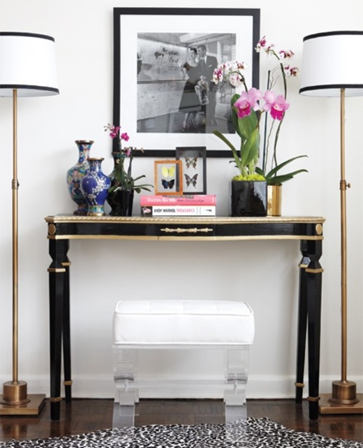 Styling A Console Table, How Tall Should A Console Table Lamp Be