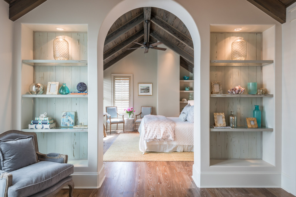 arched entry coastal home