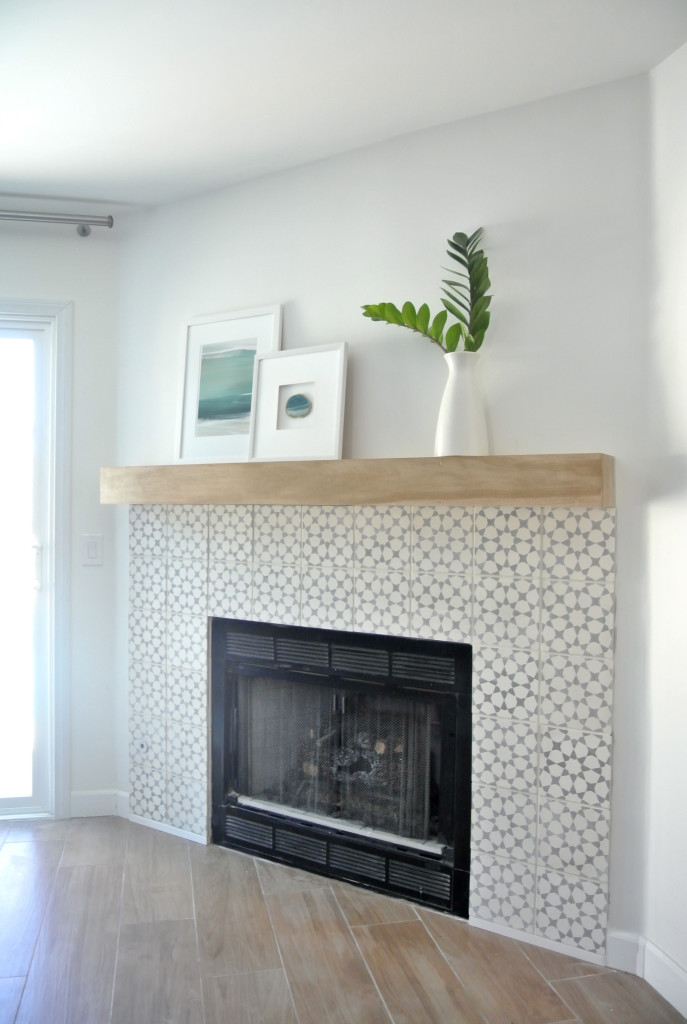Diy Fireplace Makeover Centsational Style, Tile For Fireplace