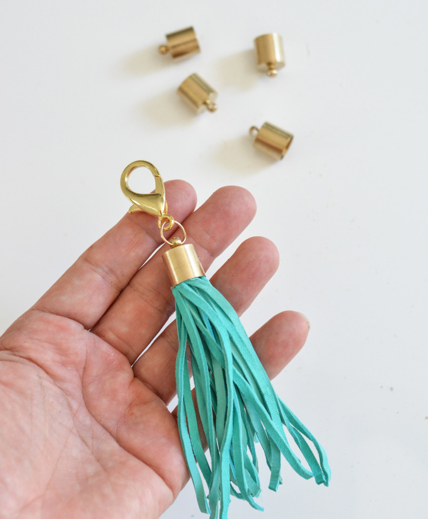 leather tassel lobster clasp