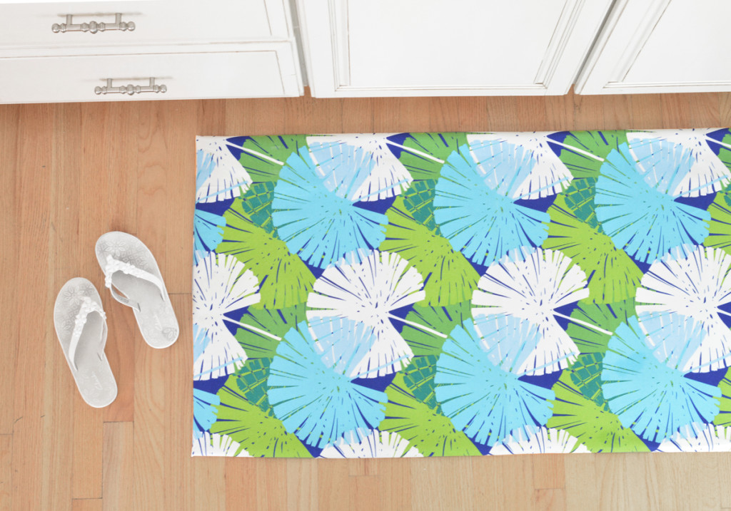 palm print floor mat