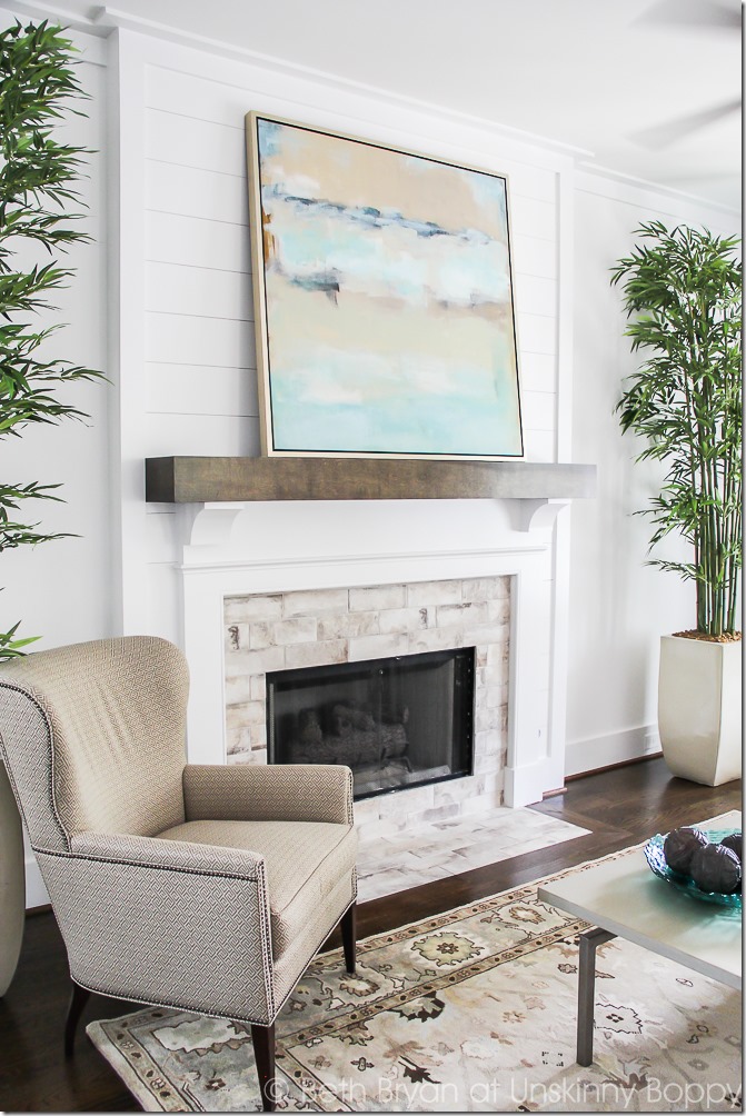 8 Ways To Style A Mantel With Art, How To Decorate Wall Above Fireplace